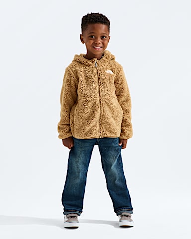Chandail capuche Campshire avec fermeture clair pour enfants TNF Brun Teddy HERO2