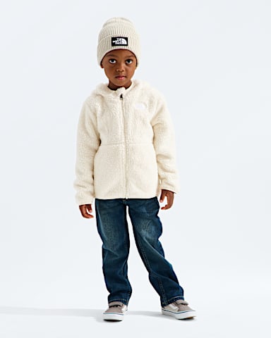 Kids Campshire FullZip Hoodie TNF White Dune HERO3