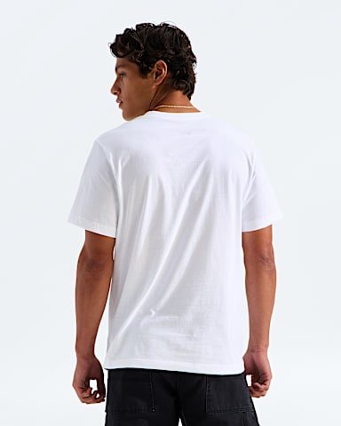 Mens Evolution Simple Dome Regular ShortSleeve Tee TNF TNF White BACK