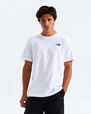 Mens Evolution Simple Dome Regular ShortSleeve Tee TNF TNF White HERO