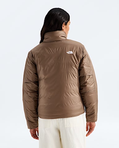 Womens Pertex Explore Jacket TNF Garnet BACK