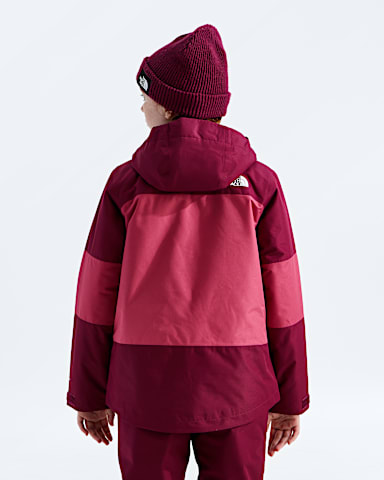 Girls Freedom Insulated Jacket TNF Burgundy CrushFermented Clay BACK