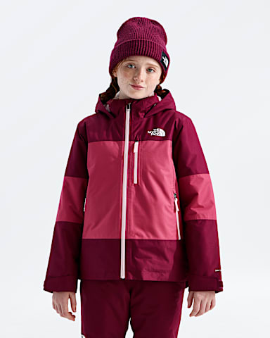 Girls Freedom Insulated Jacket TNF Burgundy CrushFermented Clay Main