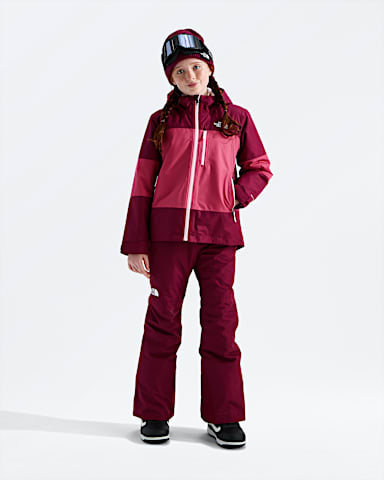 Girls Freedom Insulated Jacket TNF Burgundy CrushFermented Clay HERO2