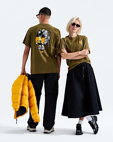 Unisex Gear Up Get Out Relaxed ShortSleeve TeeGraphic TNF Caraway SeedTNF White Main