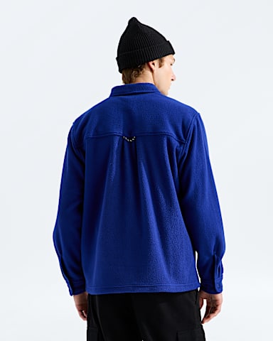 Mens Open Range Fleece LongSleeve Shirt TNF Bold Blue BACK