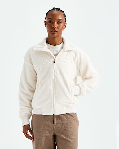 Womens Osito Lux Jacket TNF White Dune Main