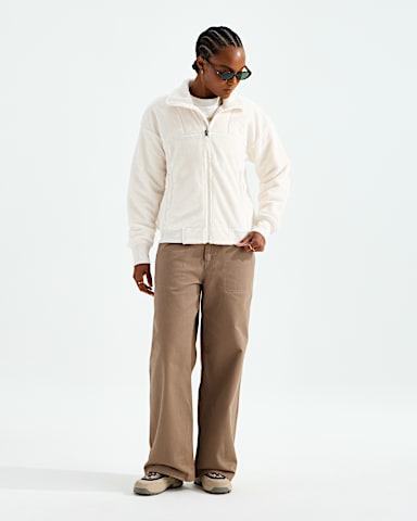 Womens Osito Lux Jacket TNF White Dune HERO2