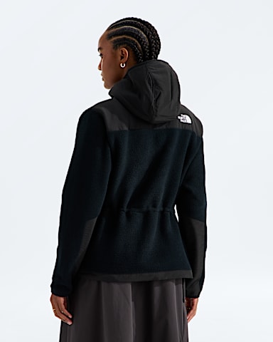 Womens Retro Denali Hoodie TNF TNF Black BACK