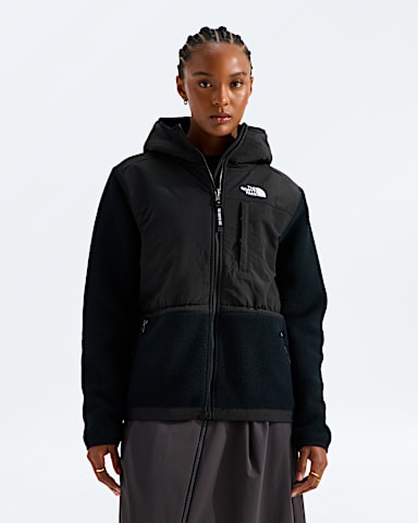 Womens Retro Denali Hoodie TNF TNF Black Main