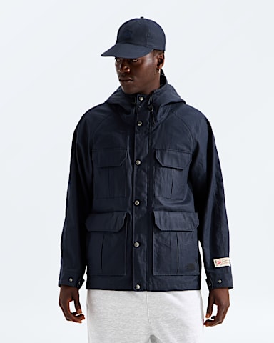 TNF Red Box British Millerain 76 Mountain Parka TNF BM Navy Main