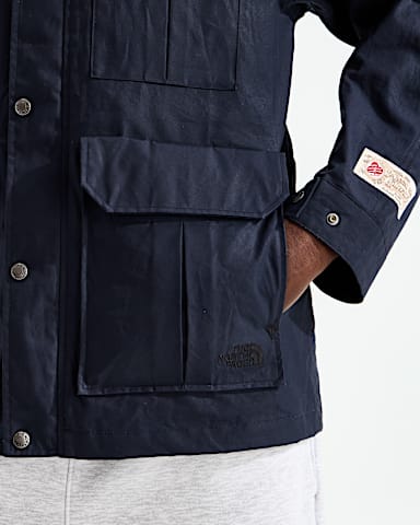 TNF Red Box British Millerain 76 Mountain Parka TNF BM Navy HERO3