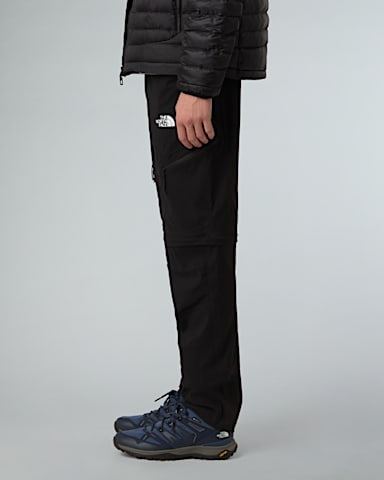 Mens Exploration Regular Tapered Convertible Pant TNF TNF Black ALT2