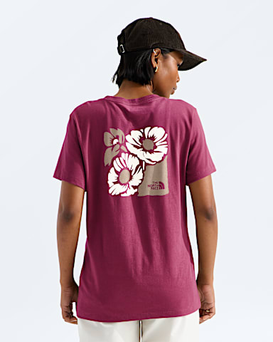 Womens Sibli Regular ShortSleeve Tee 1 TNF Burgundy Crush Main