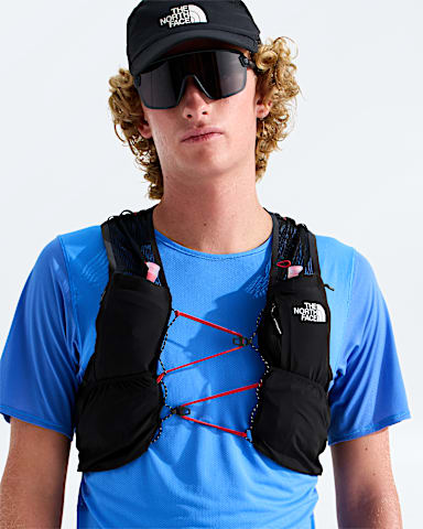 Gilet de course Summit Series 10 TNF Noir TNFGris Asphalte MODELBACK