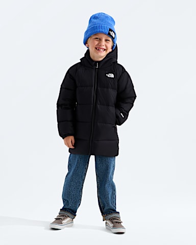 Kids Hydrenalite Down Hooded Parka TNF TNF Black HERO3