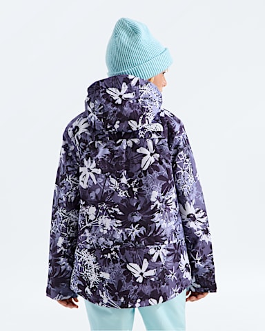 Girls Freedom Insulated JacketPrint TNF Endless Dusk Moon Florals Print BACK