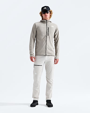 Mens Summit FUTUREFLEECE Full Zip Hoodie TNF Stone Slab HERO2