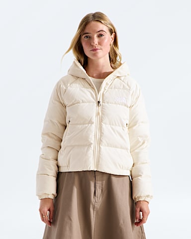 Womens Hydrenalite Down Hoodie TNF White Dune HERO