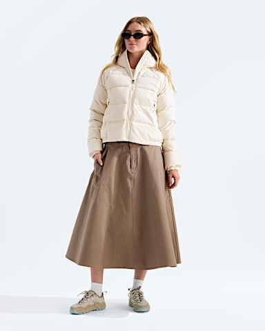 Womens Hydrenalite Down Hoodie TNF White Dune HERO2