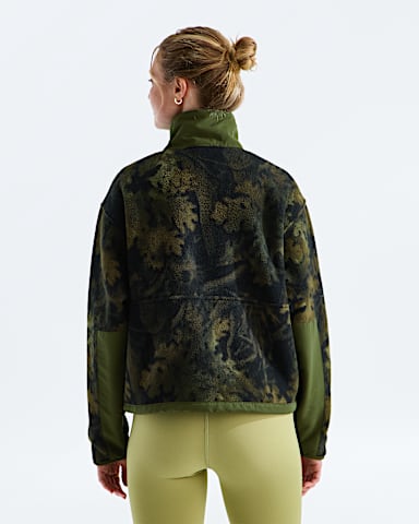 Womens Yumiori Off Peak Zip JacketPrint TNF Woodland Green Yosemite Oak Print BACK
