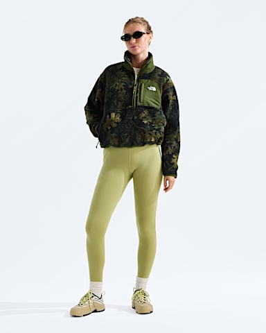 Womens Yumiori Off Peak Zip JacketPrint TNF Woodland Green Yosemite Oak Print HERO2