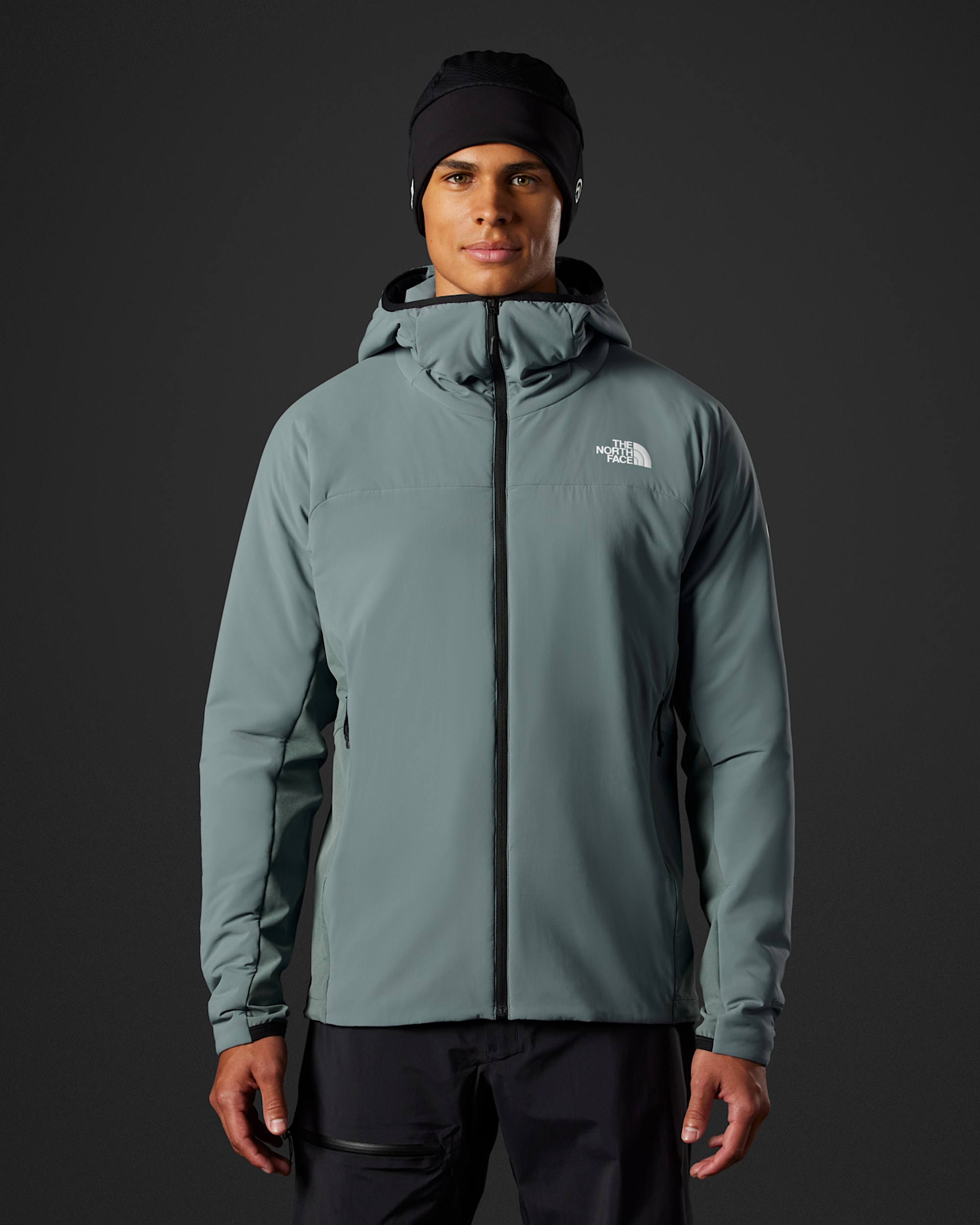 Mens Summit Series Casaval Hybrid Hoodie TNF Main - 1