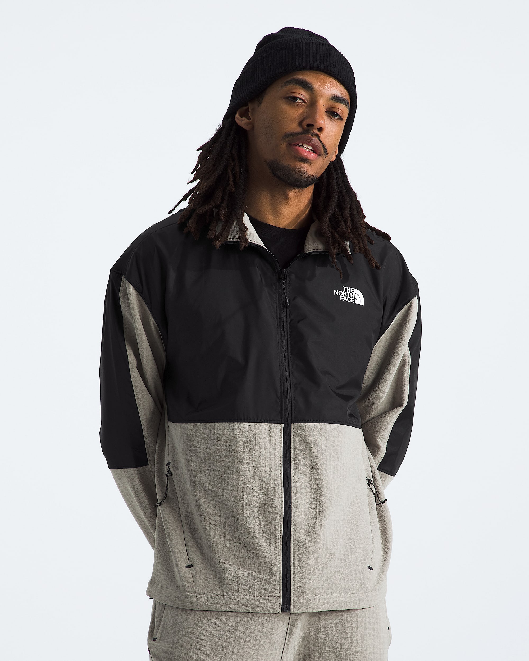 Mens Tekware Grid Hybrid FullZip Jacket TNF Main - 1