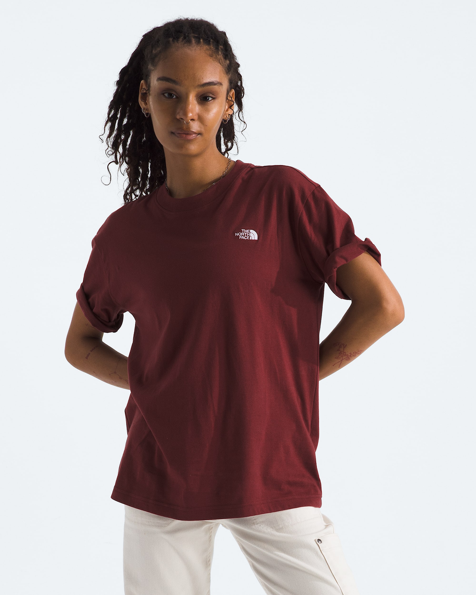 Womens ShortSleeve Evolution Oversized Tee TNF Main - 1
