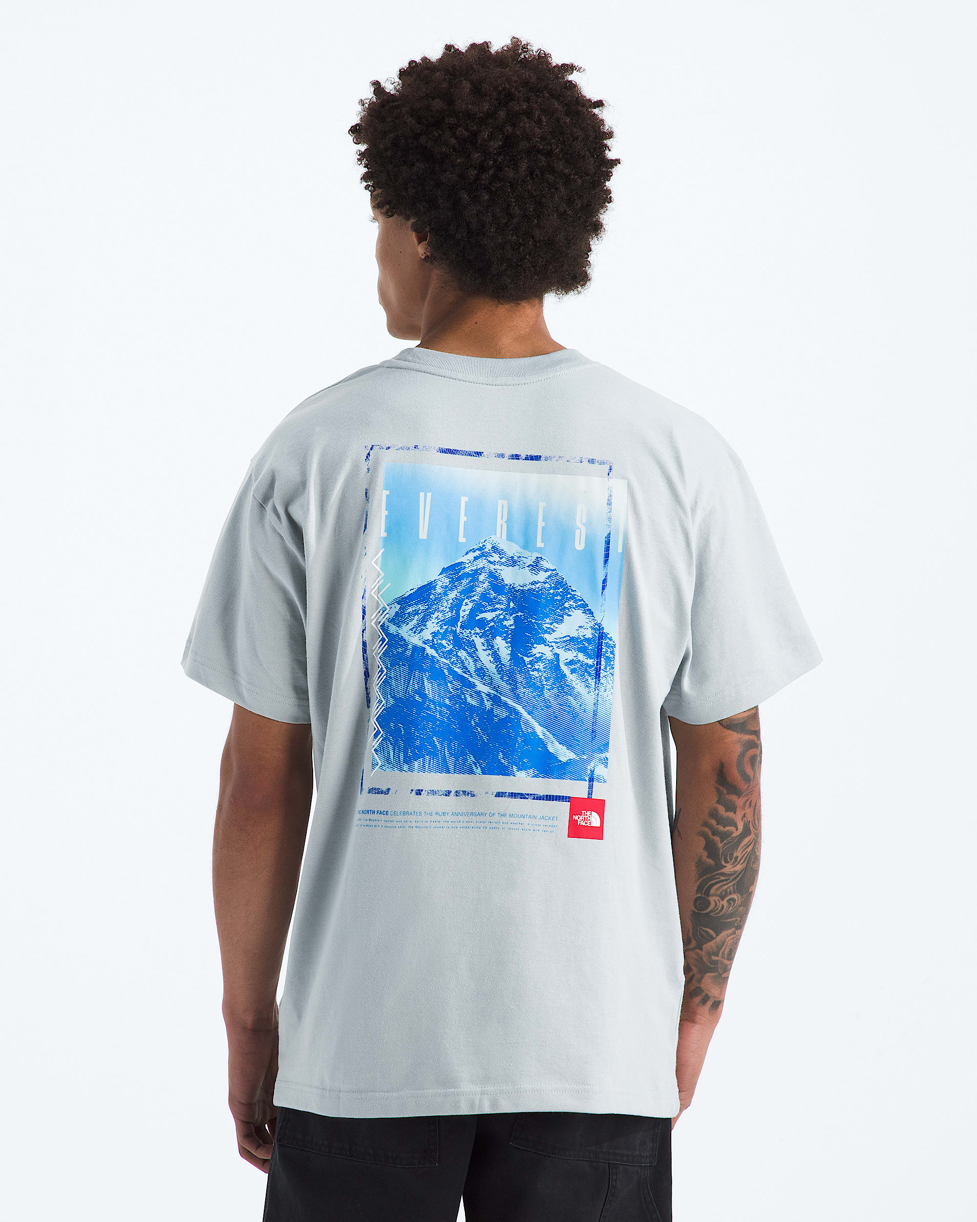 Men's Short-Sleeve TNF Red Box Everest Heavyweight Tee | The North