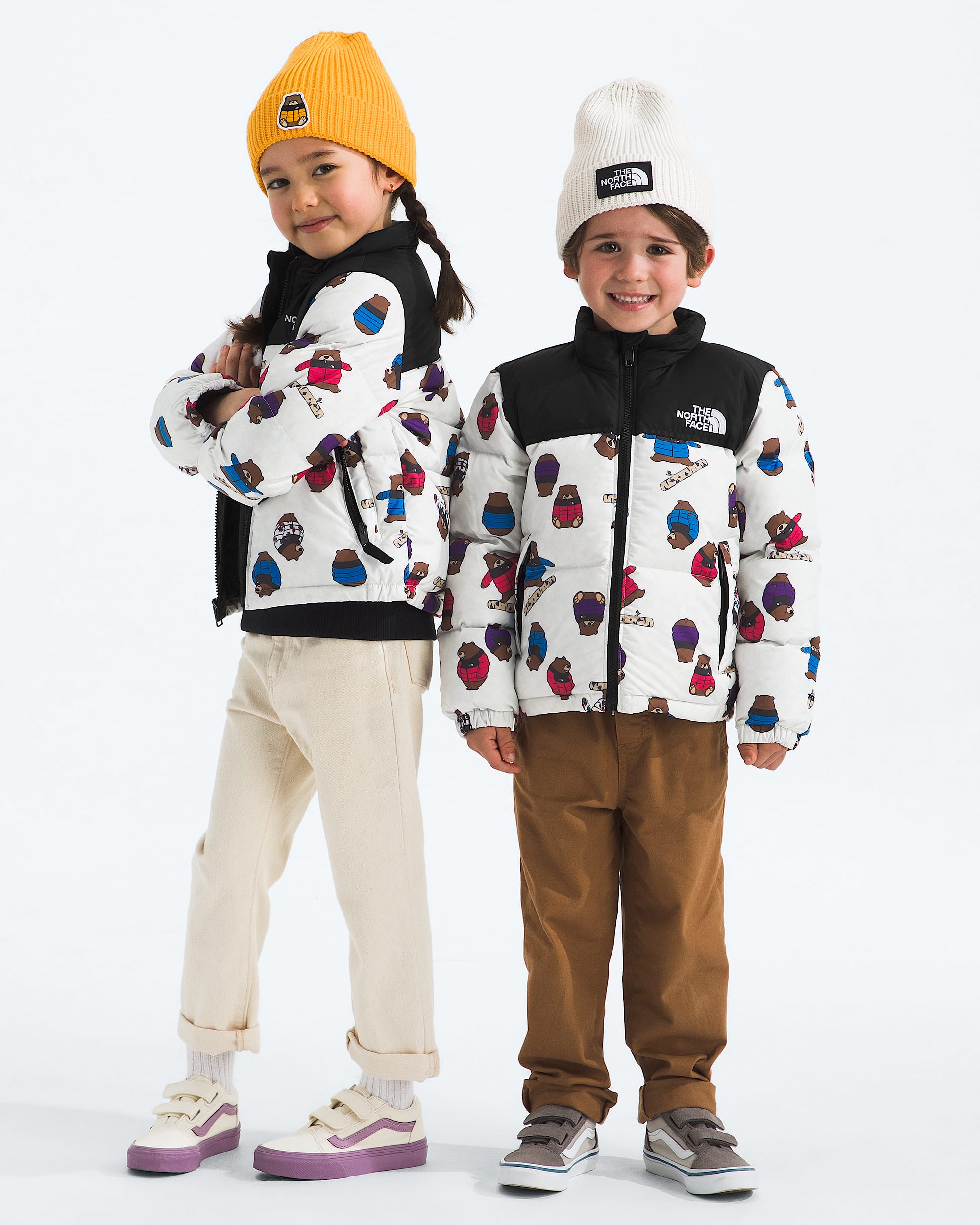 Kids 1996 Retro Nuptse JacketPrint TNF Main - 1