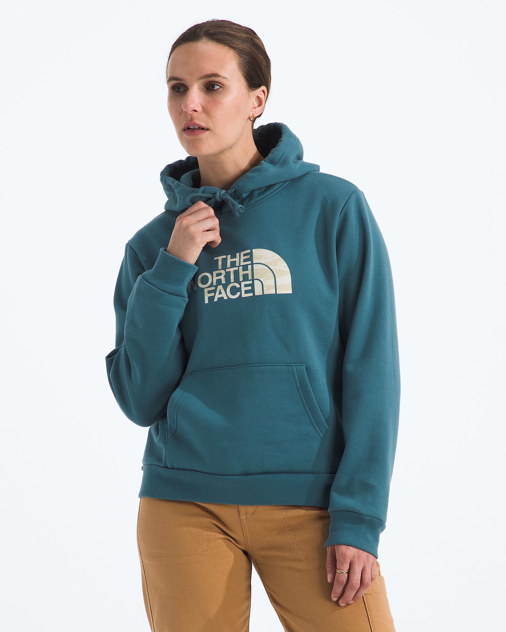 Womens Evolution Edge Of Light Half Dome Hoodie TNF Main - 1