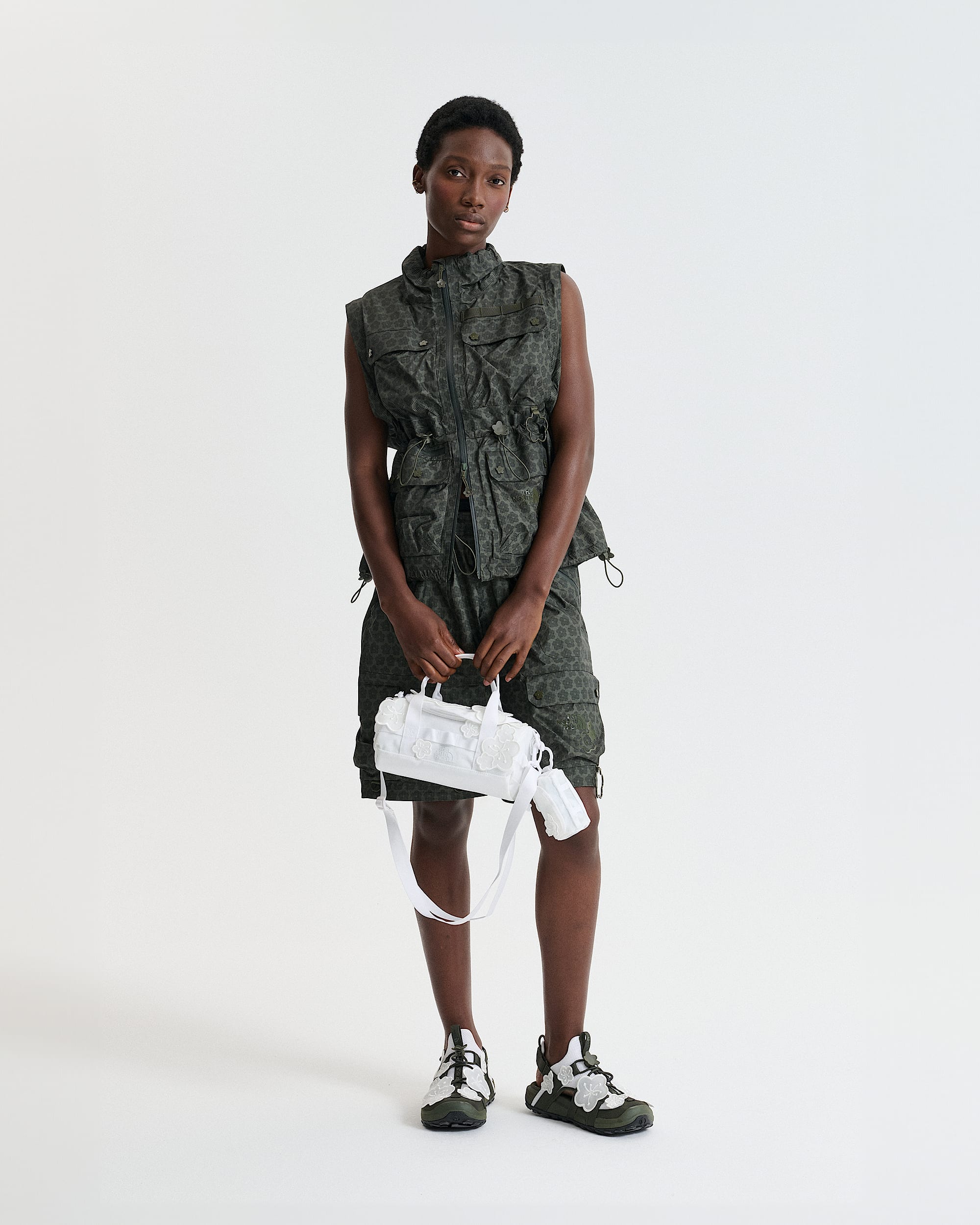 TNF x Cecilie Bahnsen Maria Translucent Base Camp Clutch | The