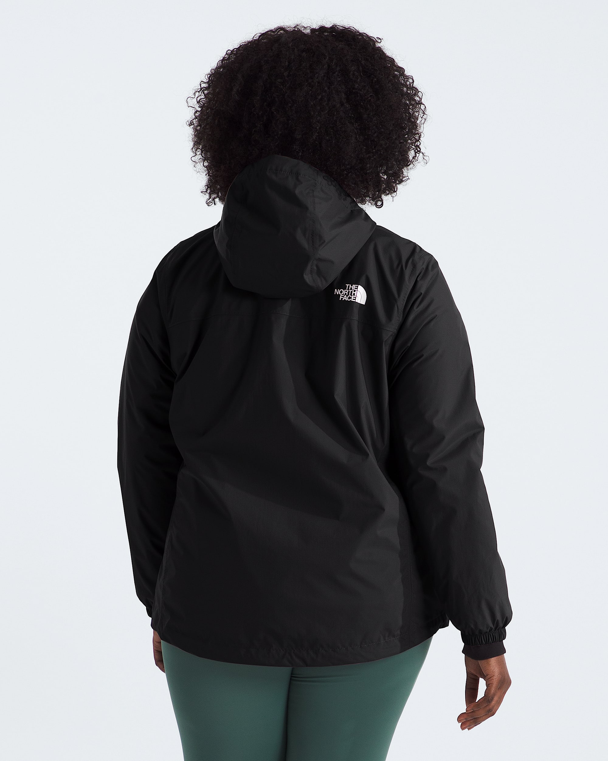 Womens Plus Antora Rain Jacket TNF BACK