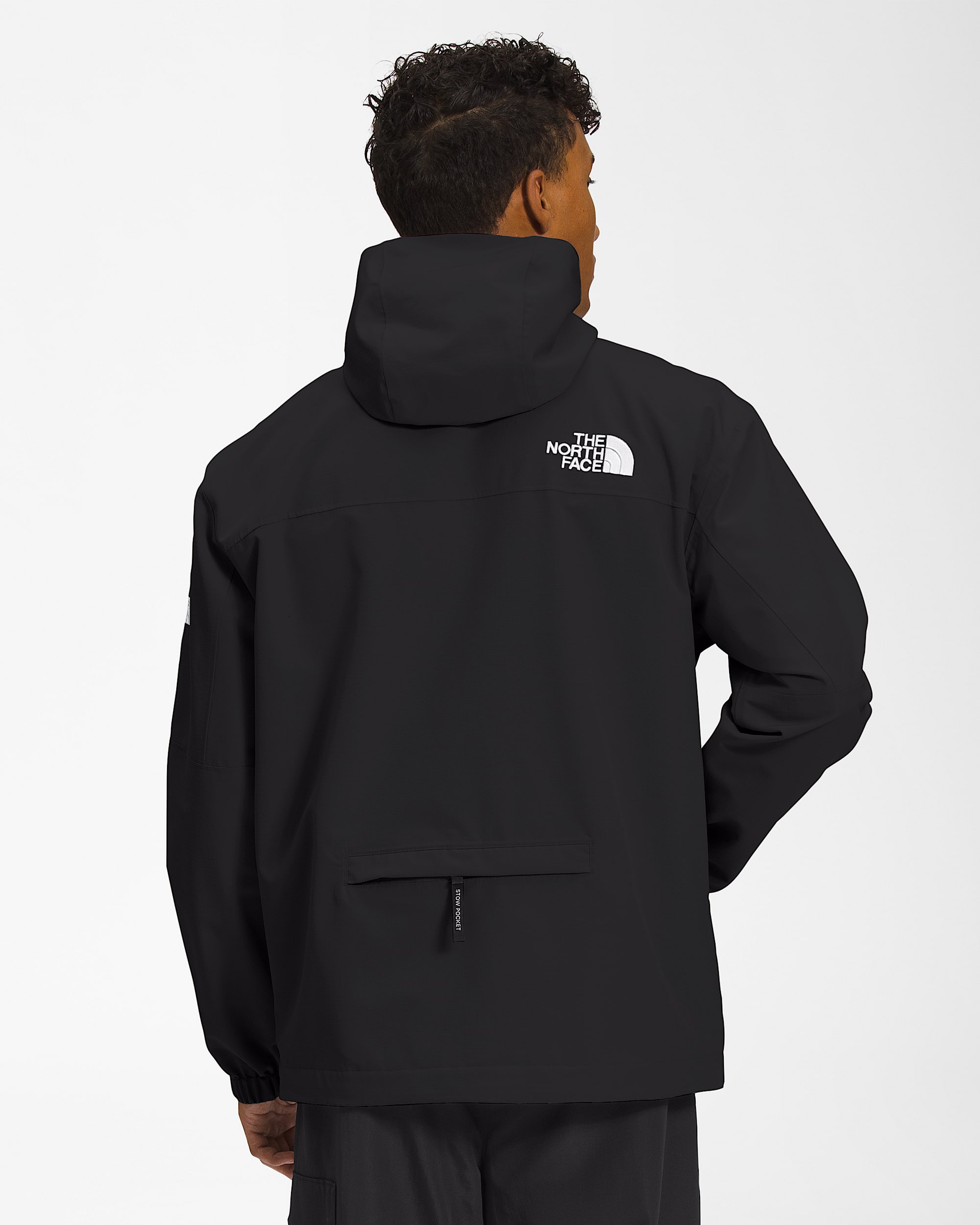 Mens TNF Packable Jacket TNF BACK