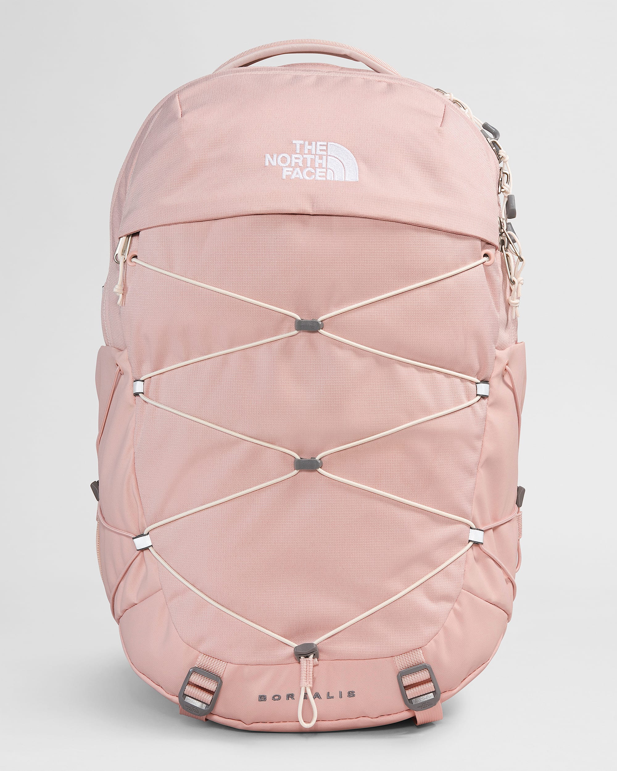 Womens Borealis Backpack  27L TNF Pink Moss Dark HeatherGardenia White HERO