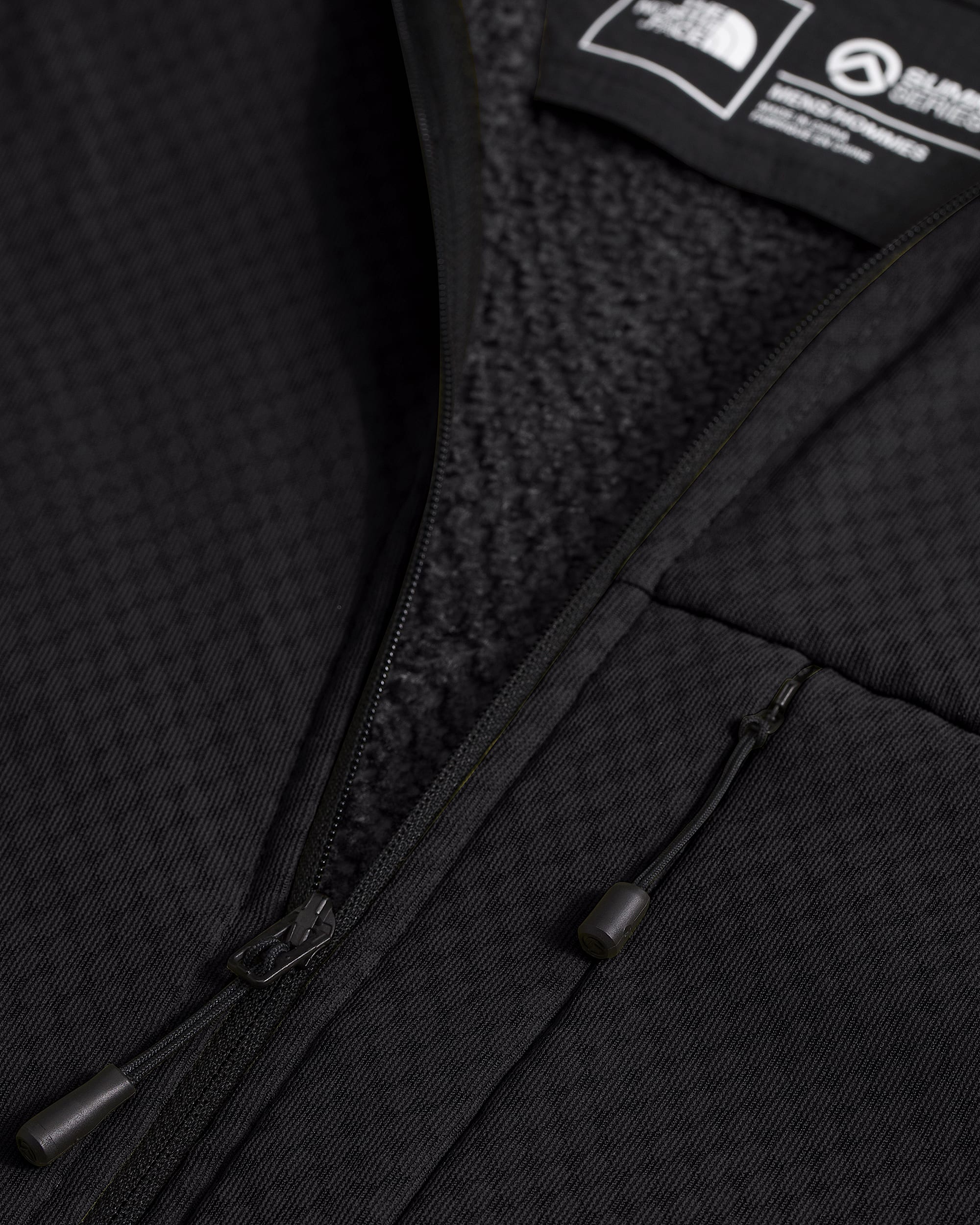 Mens Summit Series FUTUREFLEECE FullZip Hoodie TNF DETAIL3
