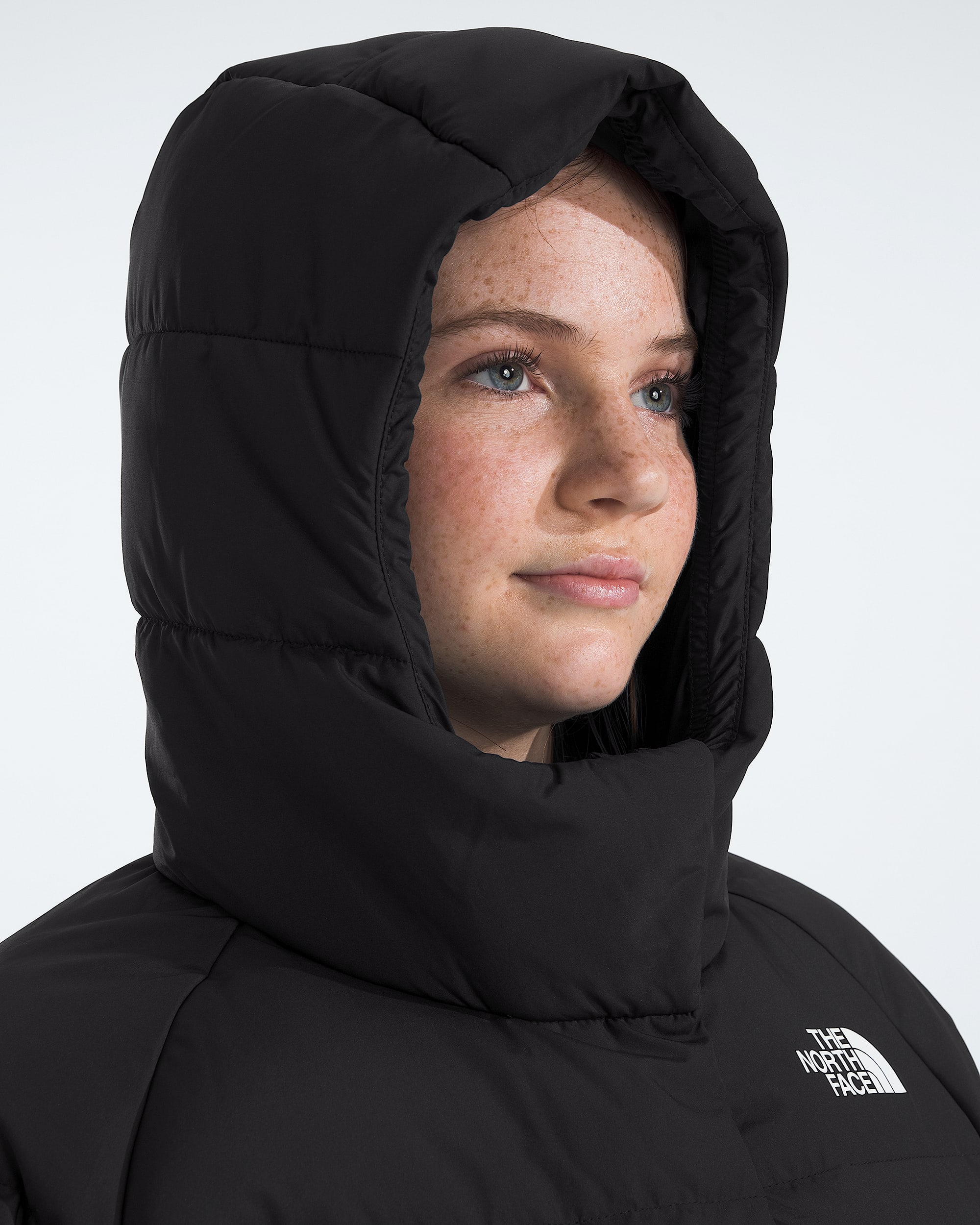 Girls North Down Hooded Jacket TNF MODELHOOD2