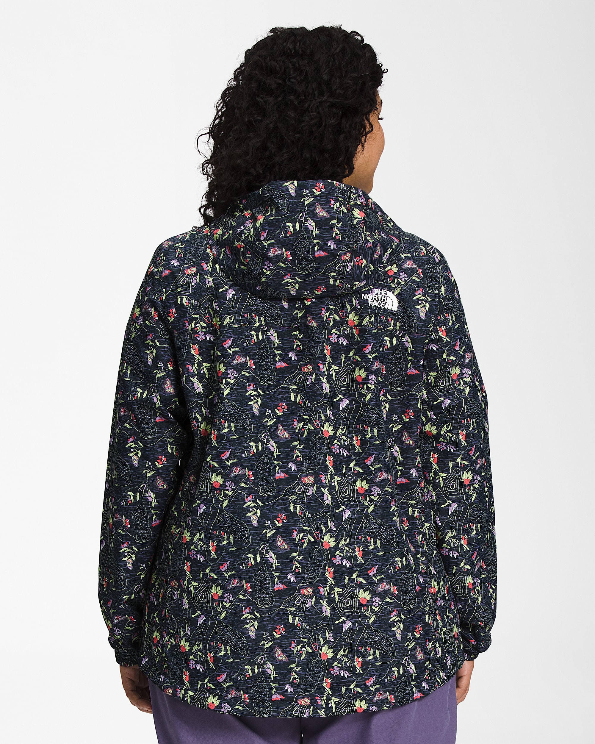 Womens Plus Antora Rain Jacket TNF BACK