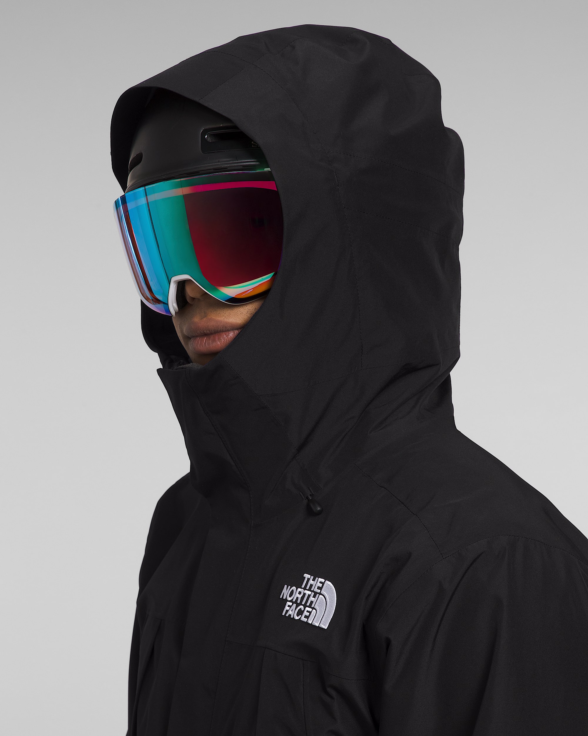 Mens Clement Triclimate Jacket TNF MODELHOOD2