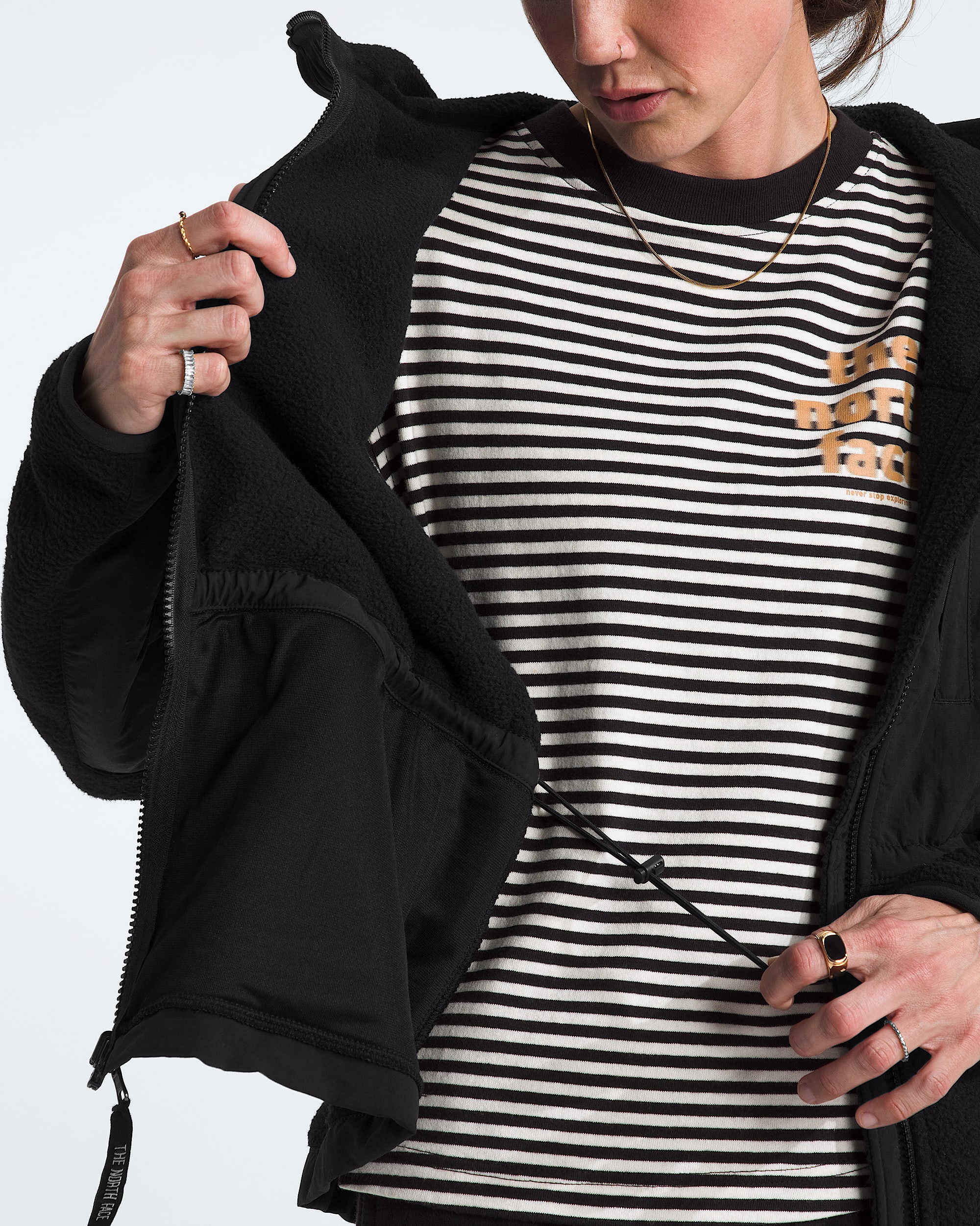 Womens Retro Denali Hoodie TNF ALT1