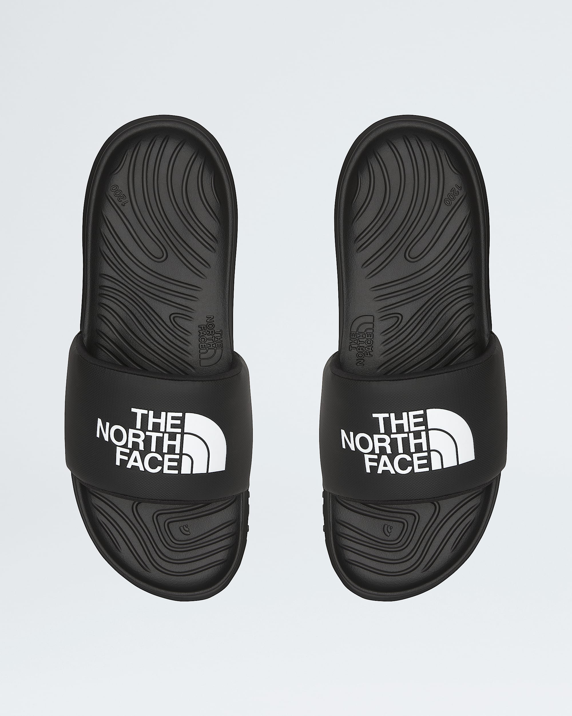 Mens Never Stop Cush Slides TNF DETAILINSTEP