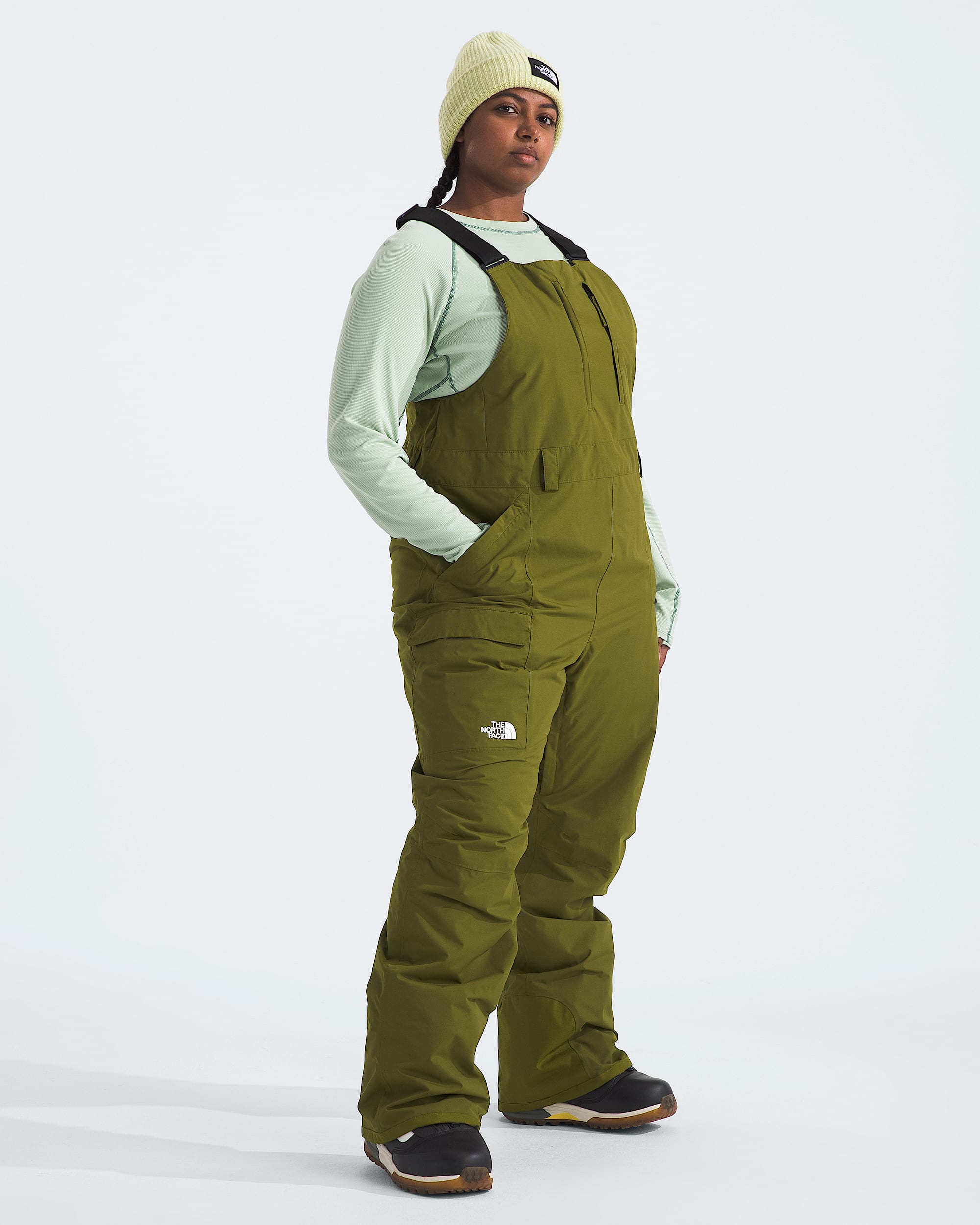 Womens Plus Freedom Insulated Bibs TNF MODEL34