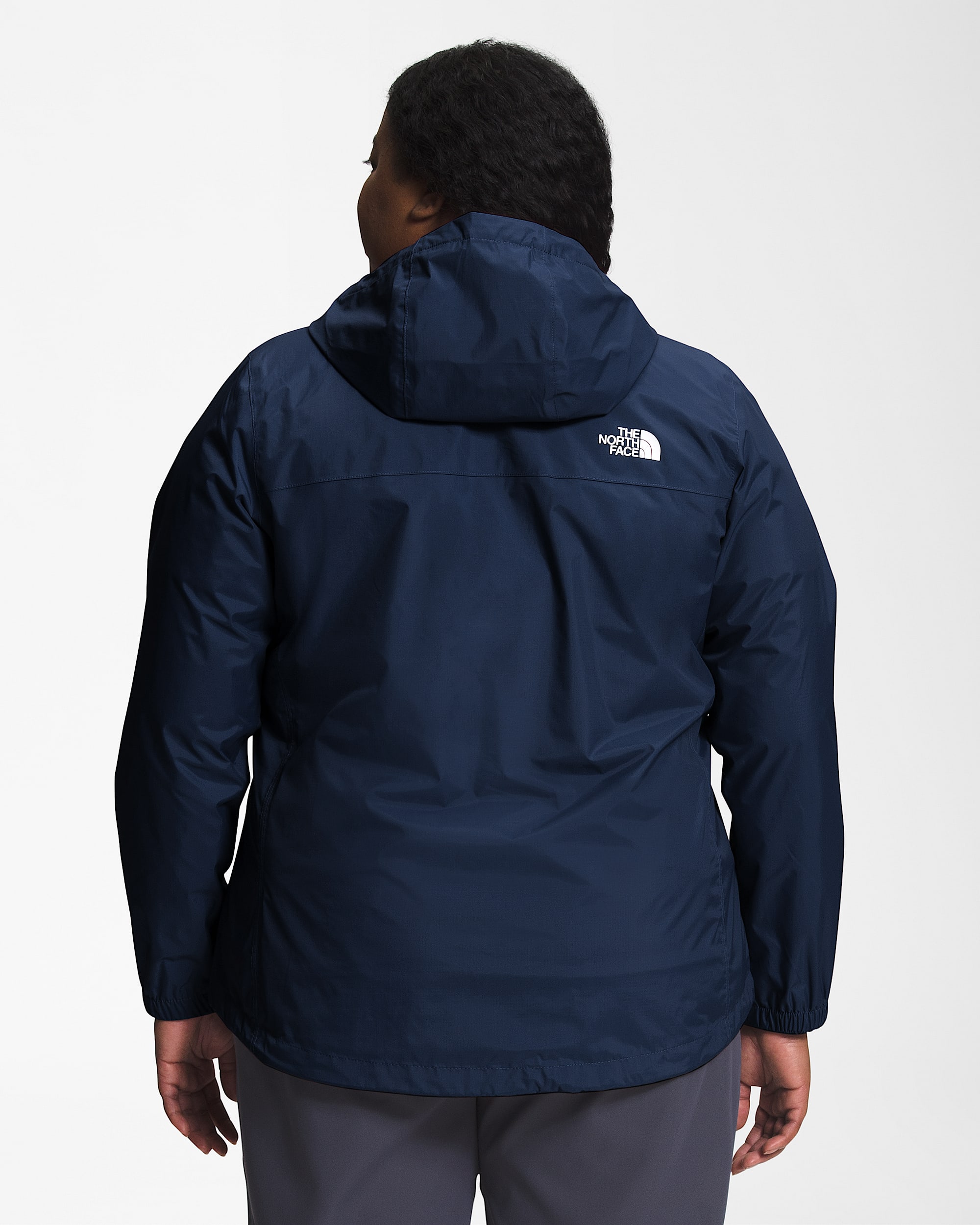 Womens Plus Antora Rain Jacket TNF BACK