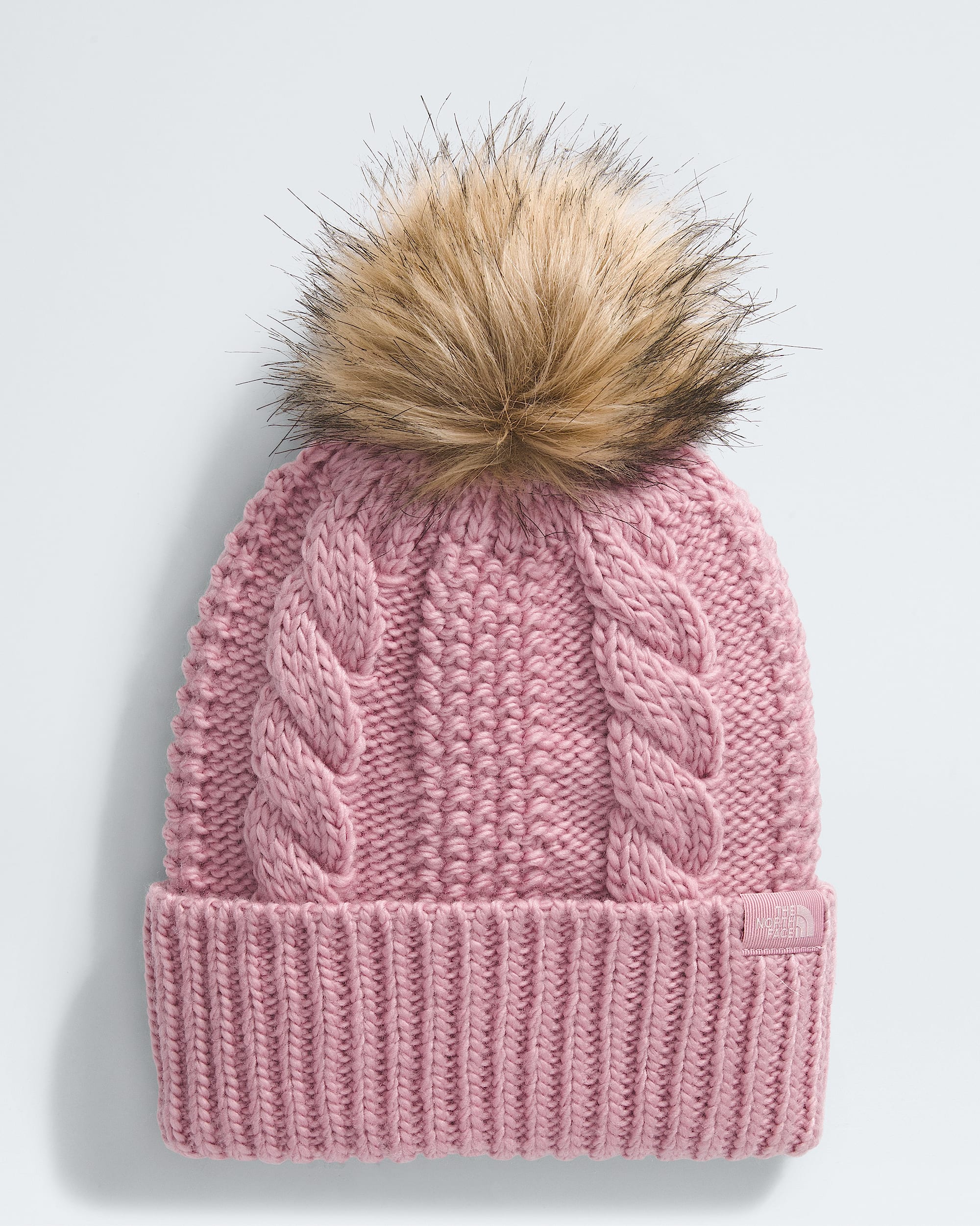 Womens Oh Mega Fur Pom Beanie TNF HERO