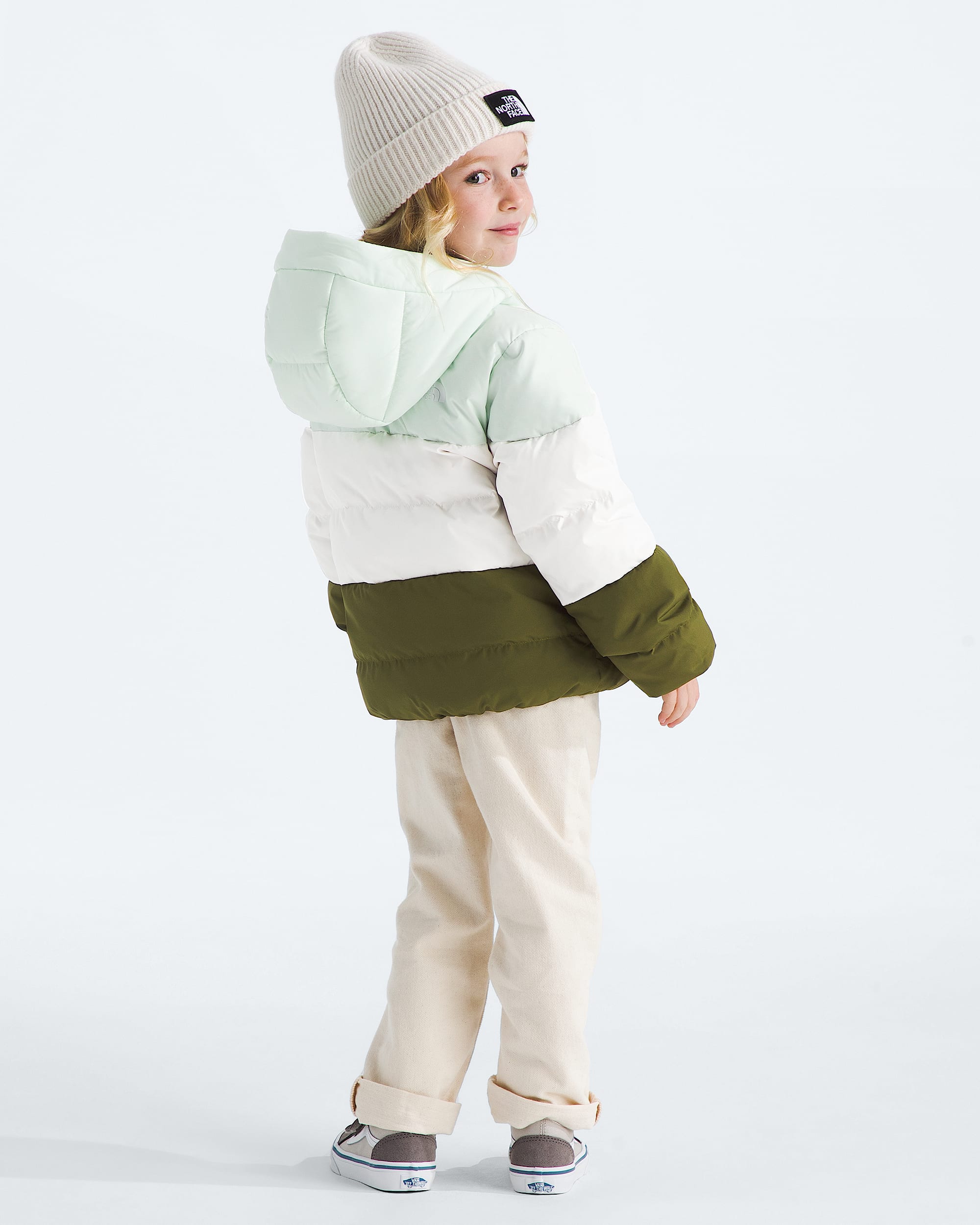 Kids Frost Fall Hooded Jacket TNF BACK