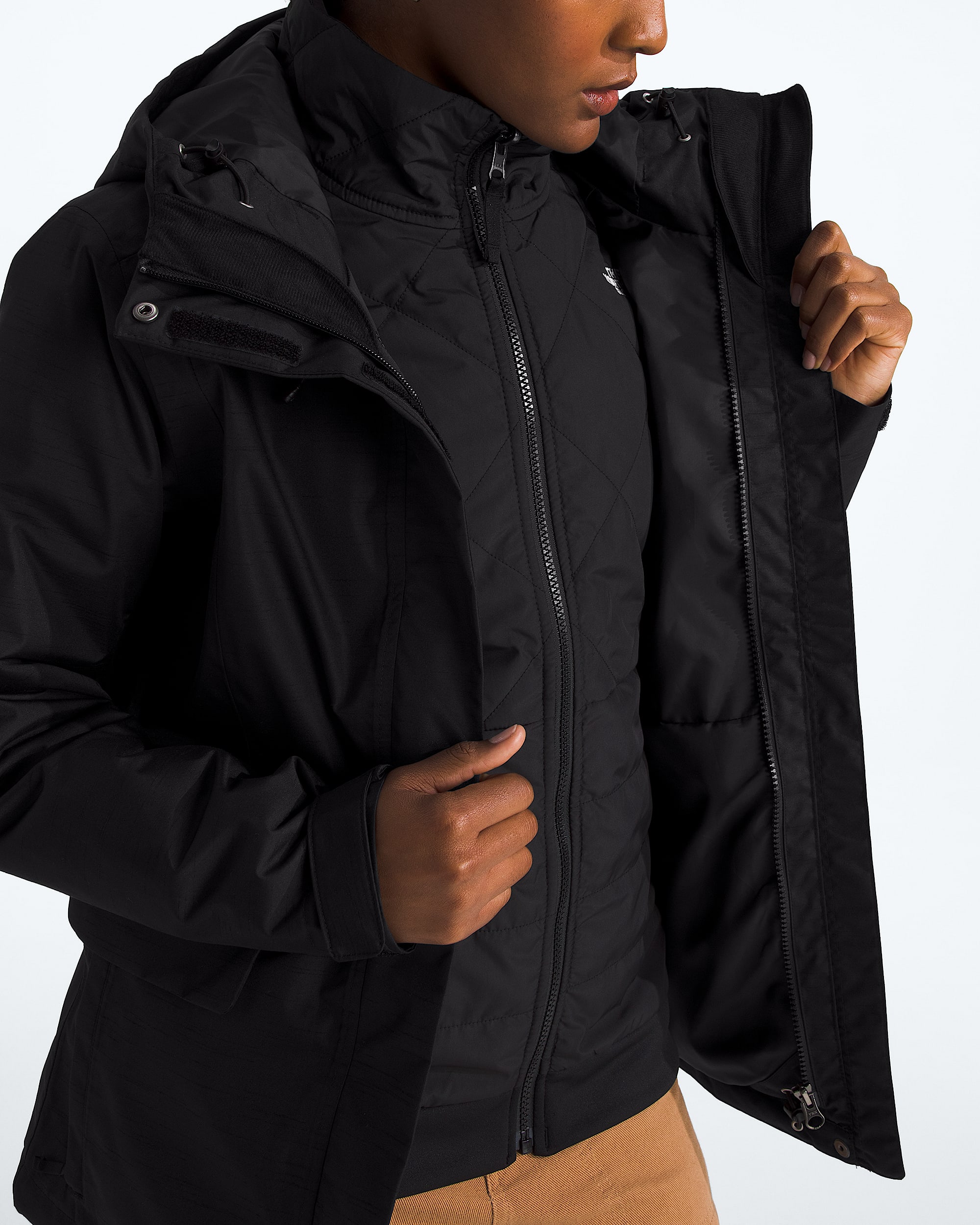 Womens Monarch Triclimate Jacket TNF ALT1
