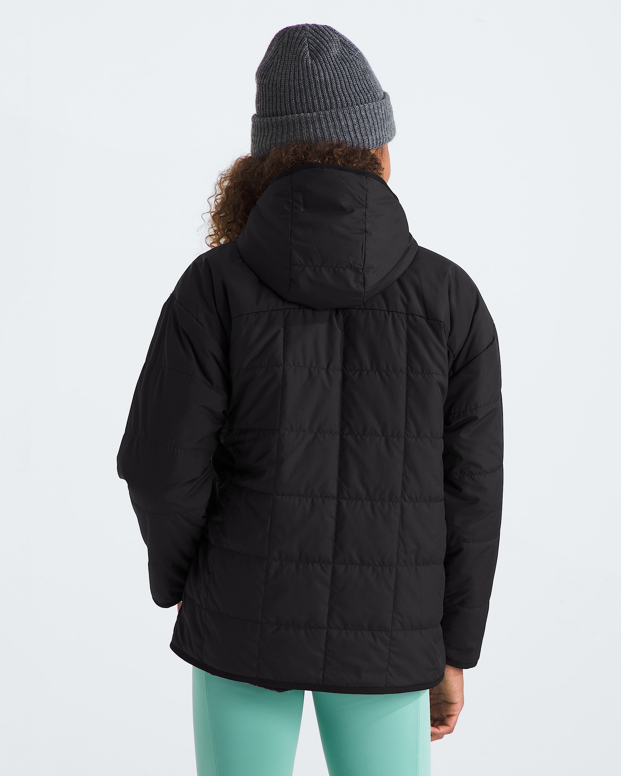Parka courte rversible Shasta pour filles TNF BACK