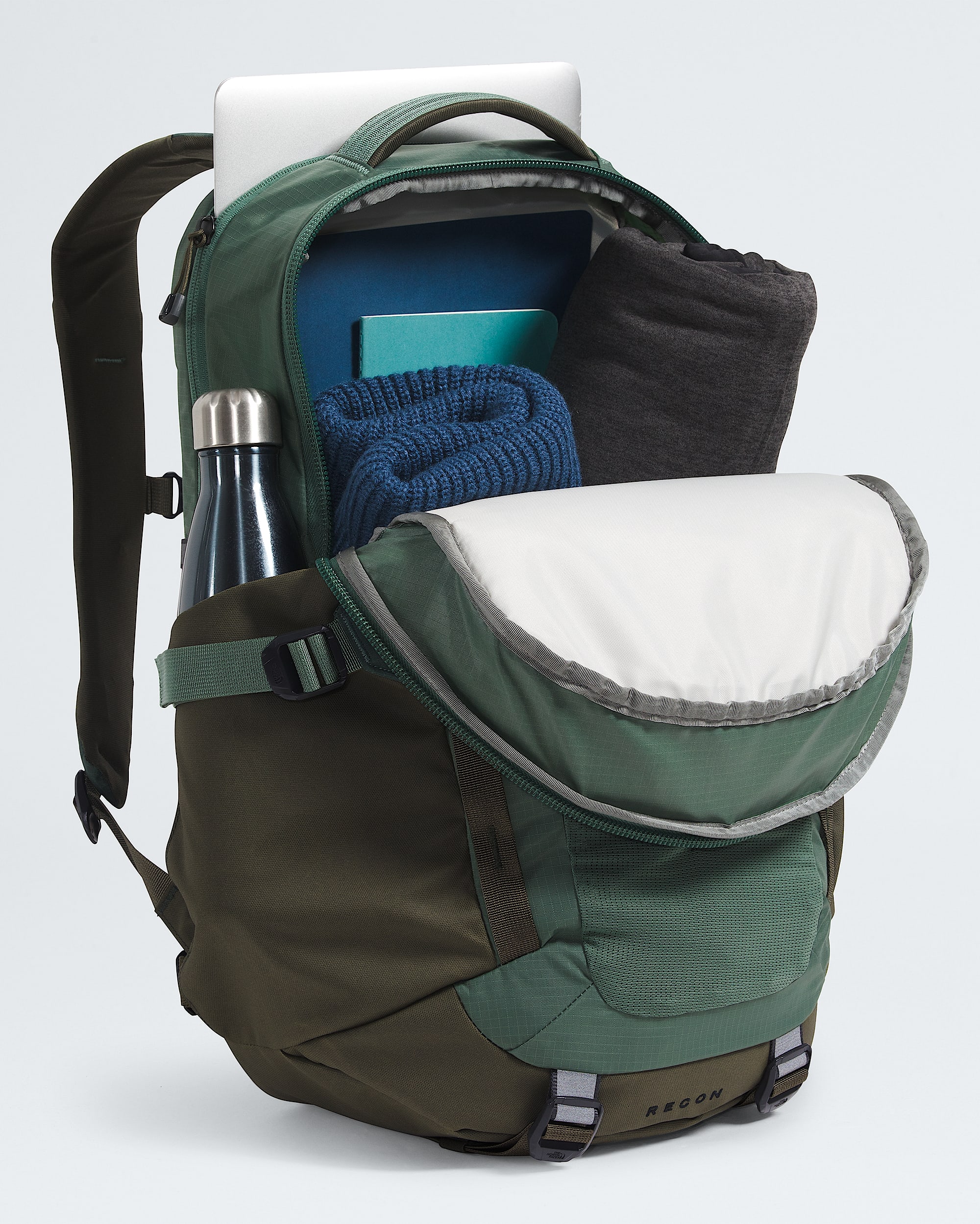 glacier green north face backpack The Jester Everyday Laptop comfortable stitch lines The North Face Borealis Backpack