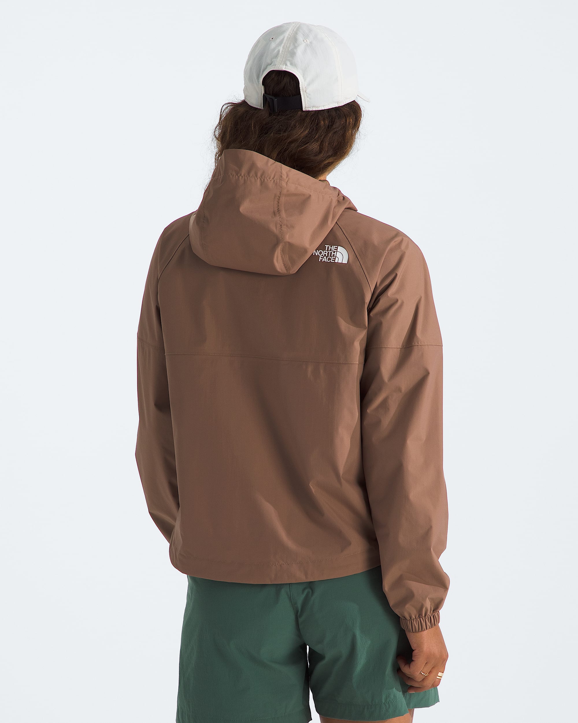 Womens Antora Rain Hoodie TNF BACK